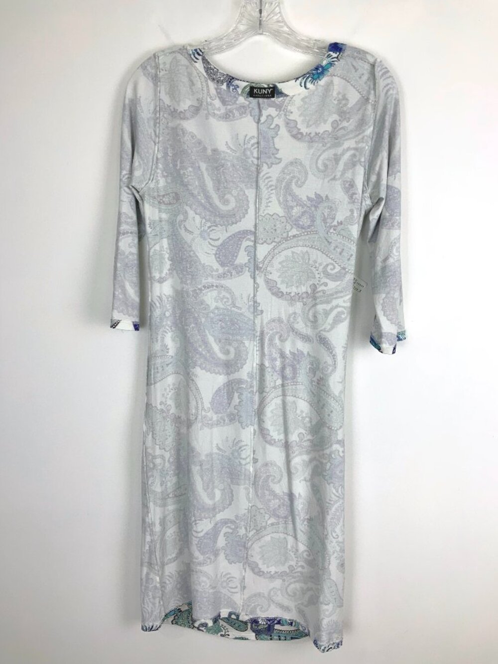Kuny Barcelona Spanish Resort Wear Paisley Rushed Dress Sz 6 - Picture 13 of 16